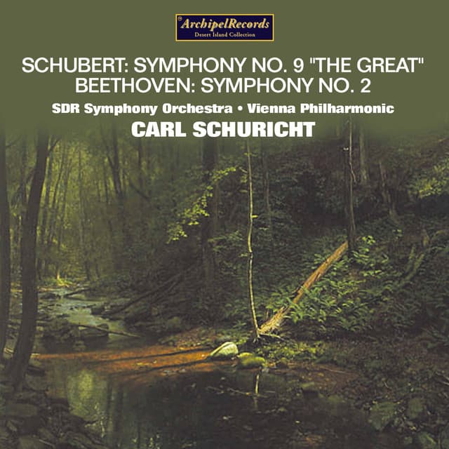 Schubert: Symphony No. 9 in C Major, D. 944 "The Great" - Beethoven: Symphony No. 2 in D Major, Op. 36 cover art