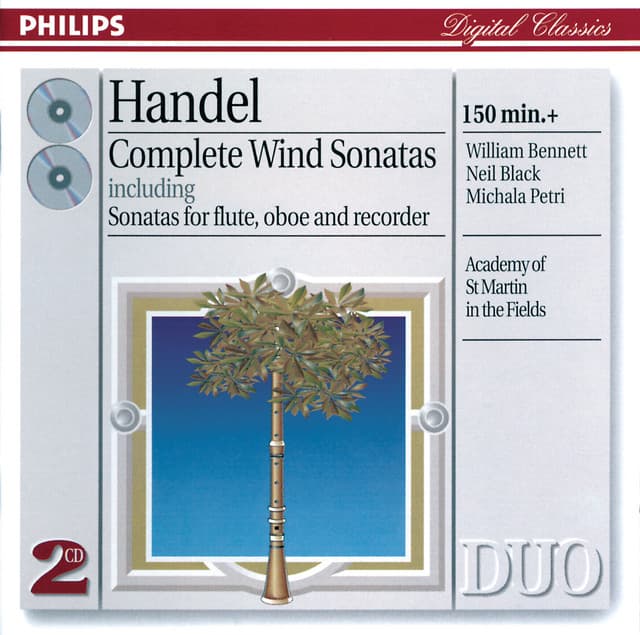 Trio Sonata for 2 Flutes and Continuo in E minor, HWV 395: 1. Largo cover art