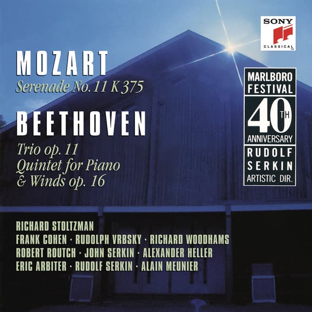 Mozart: Serenade No. 11 in E-Flat Major, K. 375 & Beethoven: Trio in B-Flat Major, Op. 11 & Quintet in E-Flat Major, Op. 16 cover art