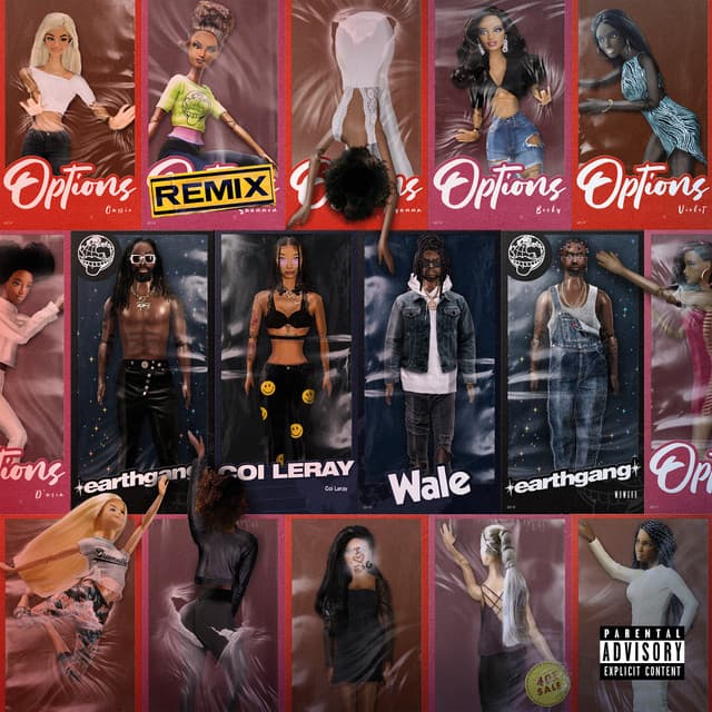 Options (with Coi Leray & Wale) - Remix cover art
