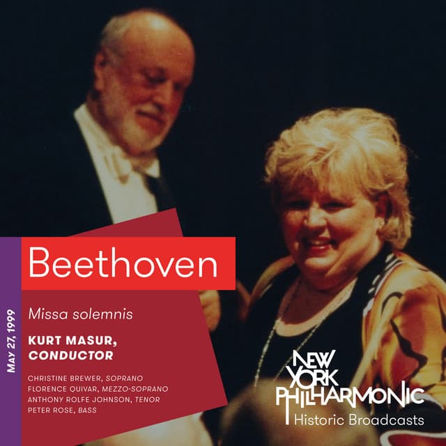 Missa solemnis in D Major, Op. 123: IV Sanctus. Adagio - Live cover art