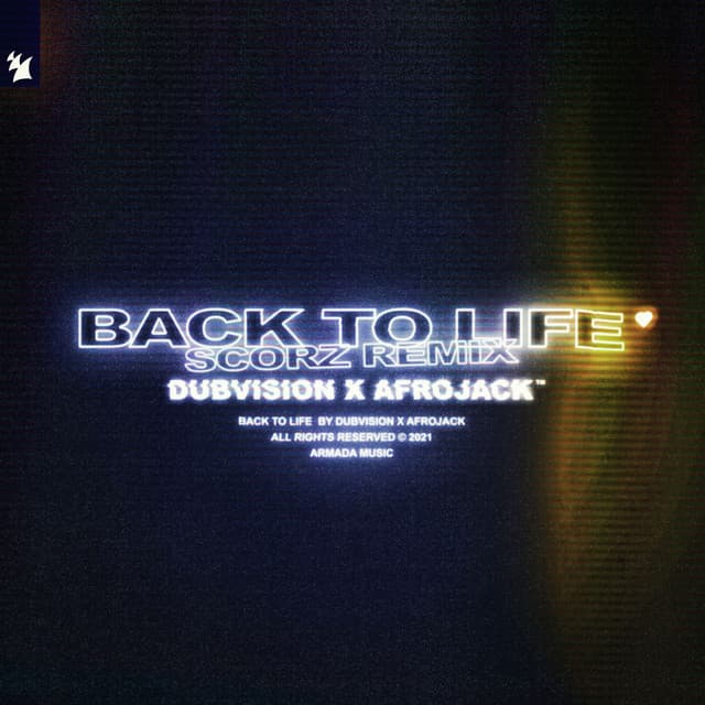 Back To Life - Scorz Extended Remix cover art