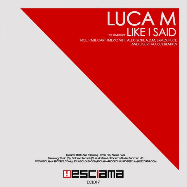Like I Said - Paul Cart Remix cover art