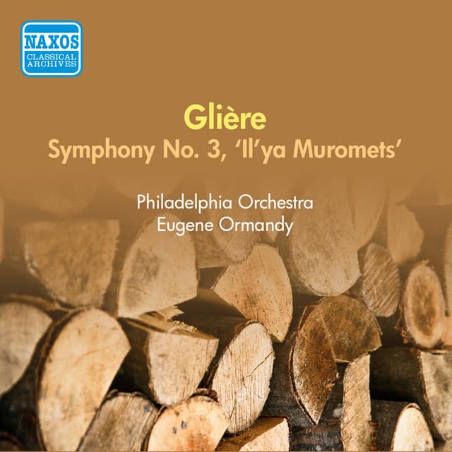 Gliere, R.: Symphony No. 3 (Ormandy) (1956) cover art