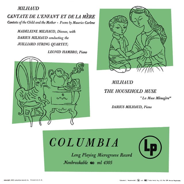 Cantate de l'enfant et de la mère (Cantata of the Child and the Mother): Part I: 1. Ainsi j'étais au fond de toi - Remastered cover art