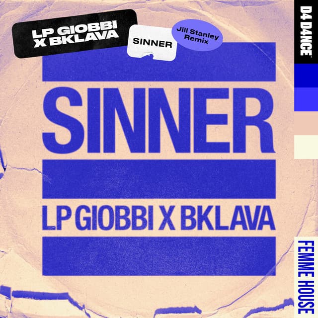 Sinner - Jill Stanley Remix cover art
