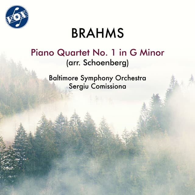 Brahms: Piano Quartet No. 1 in G Minor, Op. 25 (Arr. for Orchestra by Arnold Schoenberg) cover art