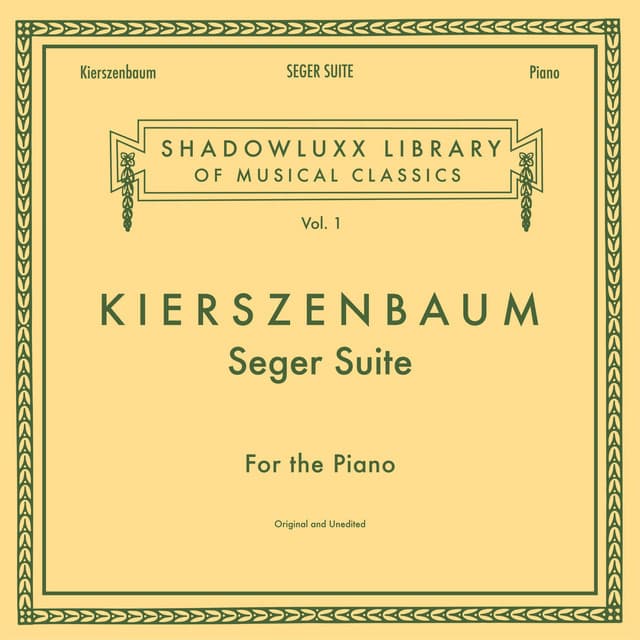 Kierszenbaum: Seger Suite cover art