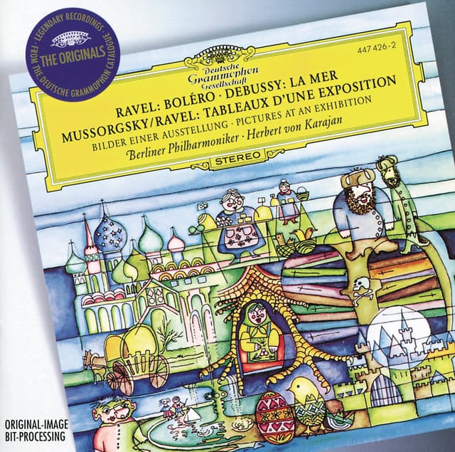 Ravel: Boléro / Debussy: La Mer / Mussorgsky: Pictures at an Exhibition cover art
