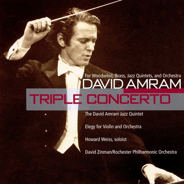 David Amram: Triple Concerto & Elegy for Violin and Orchestra cover art
