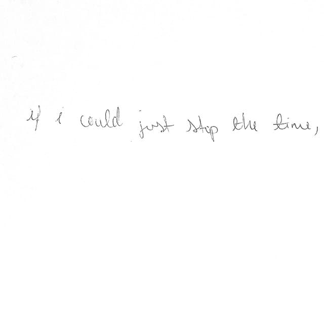 if i could just stop the time, (may 2024-may 2025) cover art