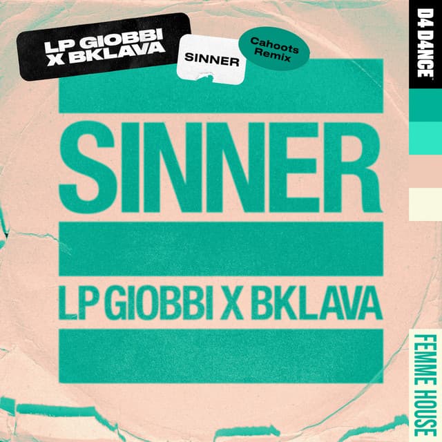 Sinner - Cahoots Extended Remix cover art