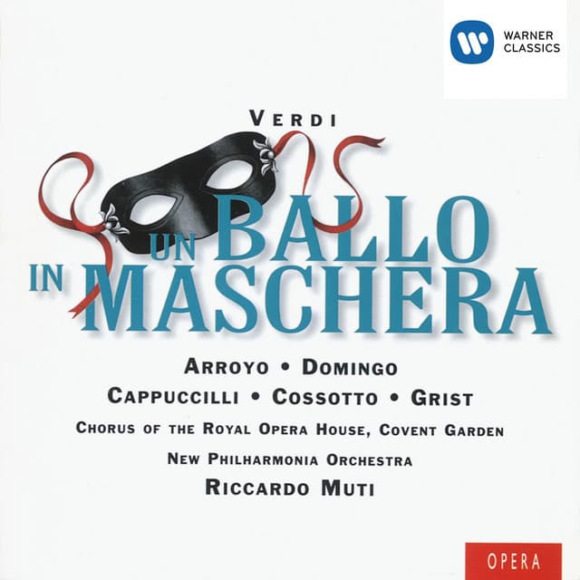 Verdi: Un ballo in maschera cover art