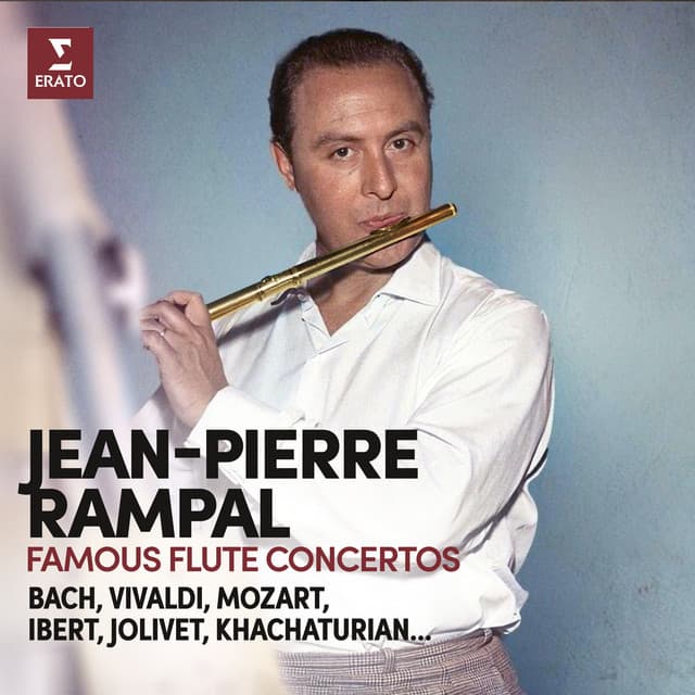 Famous Flute Concertos. Bach, Vivaldi, Mozart, Ibert, Jolivet, Khachaturian... cover art