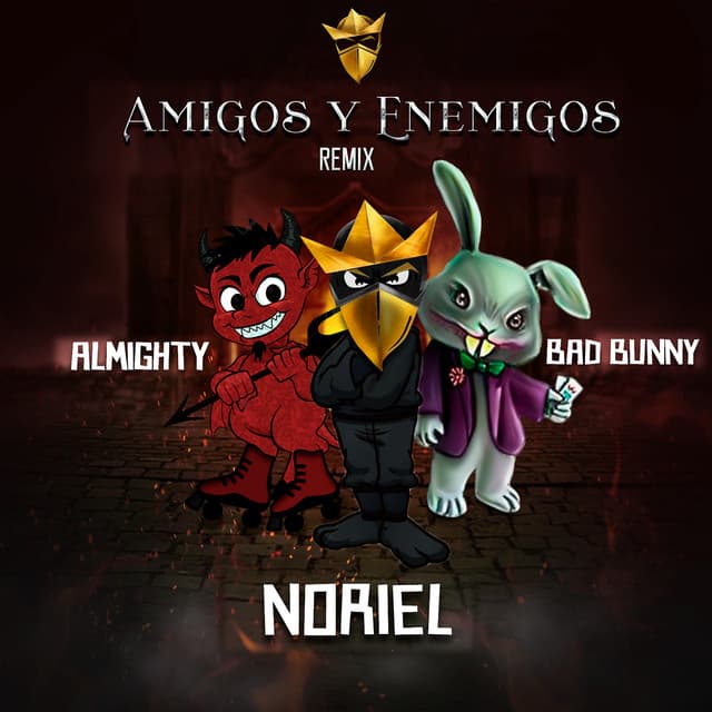 Amigos y Enemigos (feat. Bad Bunny & Almighty) - Remix cover art
