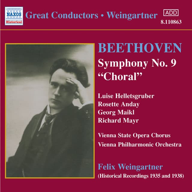 Symphony No. 9 in D Minor, Op. 125 "Choral": I. Allegro ma non troppo, un poco maestoso cover art