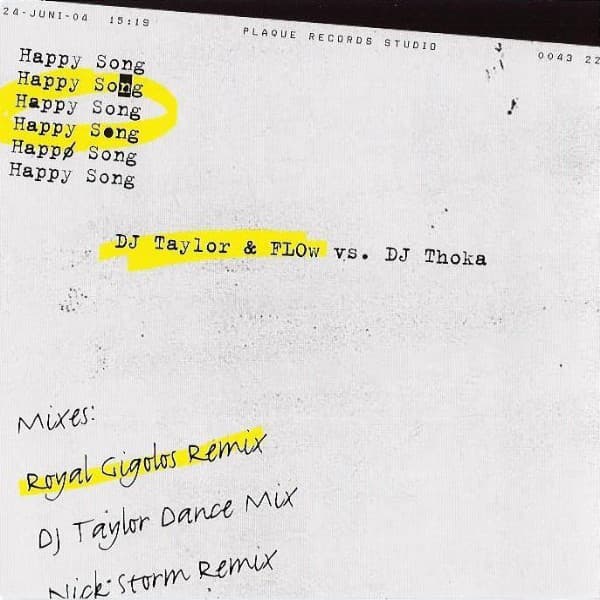 Happy Song - DJ Taylor Radio Edit cover art