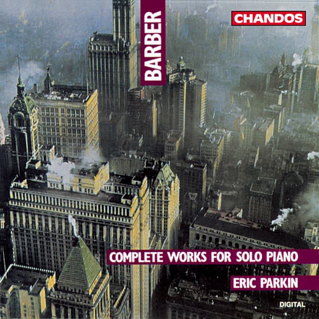 Barber: Excursions, Nocture, Sonata for Piano, Ballade & Souvenirs cover art