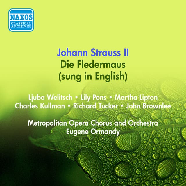 Die Fledermaus, Act II (Sung in English) cover art
