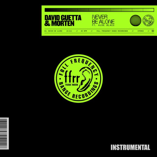 Never Be Alone (feat. Aloe Blacc) - Instrumental; Extended cover art