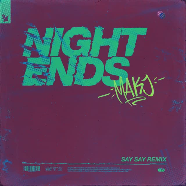 Night Ends - SAY SAY Remix cover art