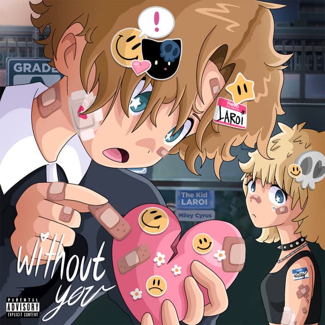 WITHOUT YOU (with Miley Cyrus) cover art