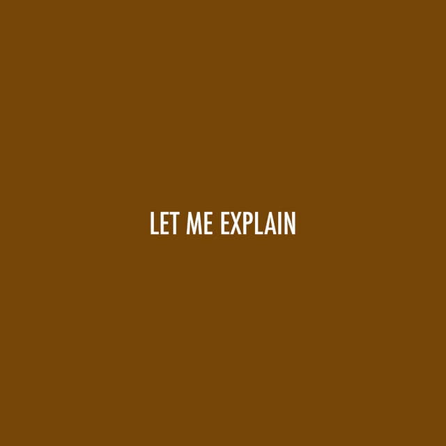 Let Me Explain cover art