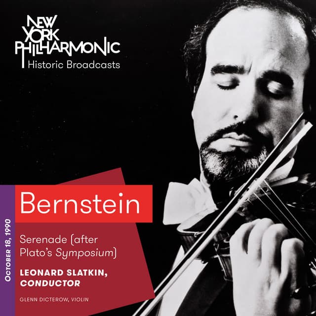 Bernstein: Serenade (after Plato's Symposium) (Recorded 1990) cover art