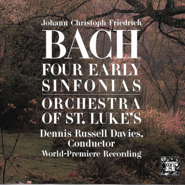 Johann Christoph Friedrich Bach: Four Early Sinfonias cover art