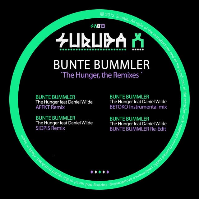 The Hunger - Siopis Remix cover art