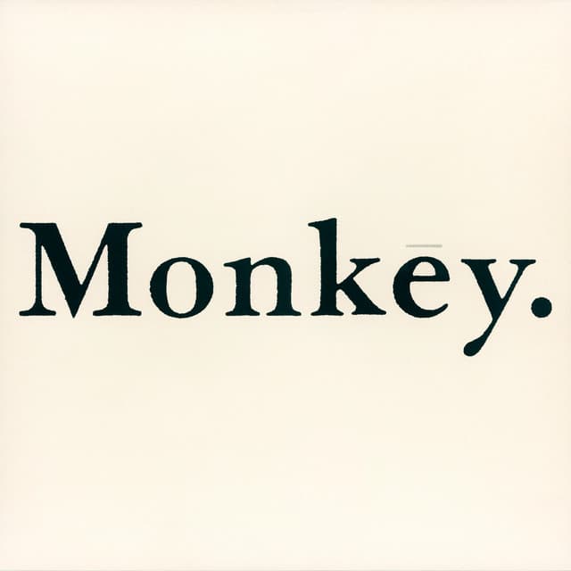 Monkey - A cappella cover art