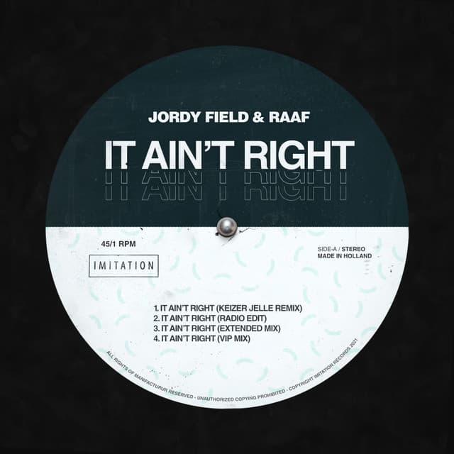 It Ain't Right - Keizer Jelle Remix cover art
