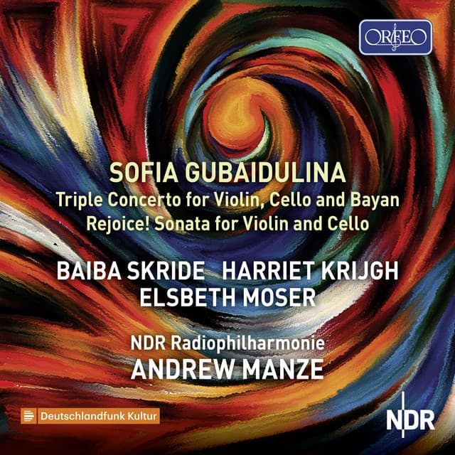 Sofia Gubaidulina - Triple Concerto for Violin, Cello and Bayan & Rejoice! for Violin and Cello cover art