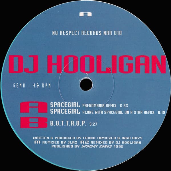 Space Girl - No Respect Remix cover art