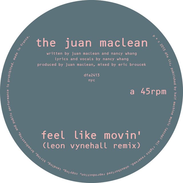 Feel Like Movin' - Leon Vynehall Remix cover art