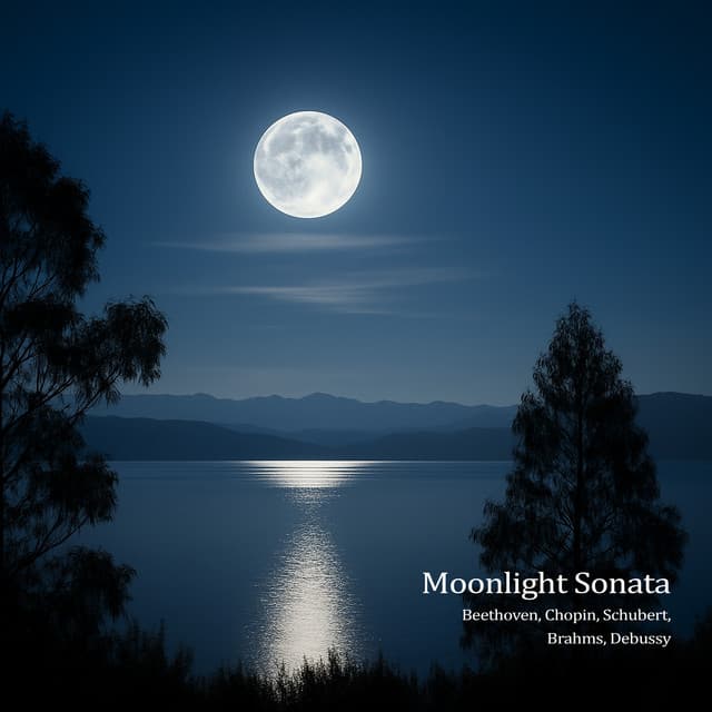 "Moonlight" Sonata - Beethoven, Chopin, Schubert, Brahms, Debussy cover art