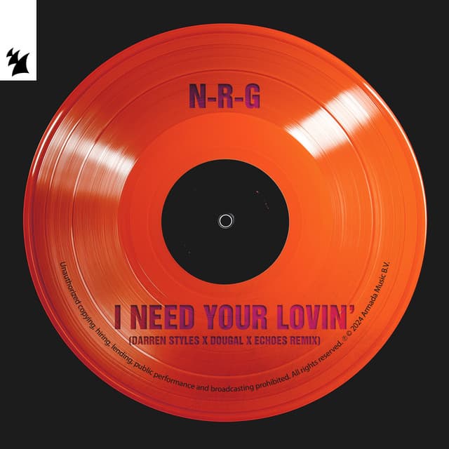 I Need Your Lovin' - Darren Styles X Dougal X Echoes Remix cover art