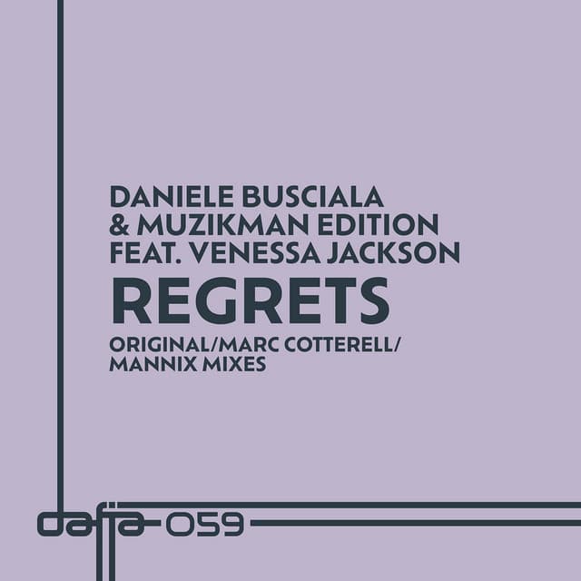 Regrets - Mannix Old School House Dub cover art