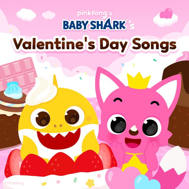 Pinkfong & Baby Shark's Valentine's Day Songs cover art