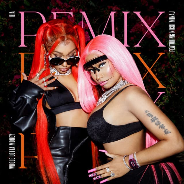 WHOLE LOTTA MONEY (feat. Nicki Minaj) - Remix cover art