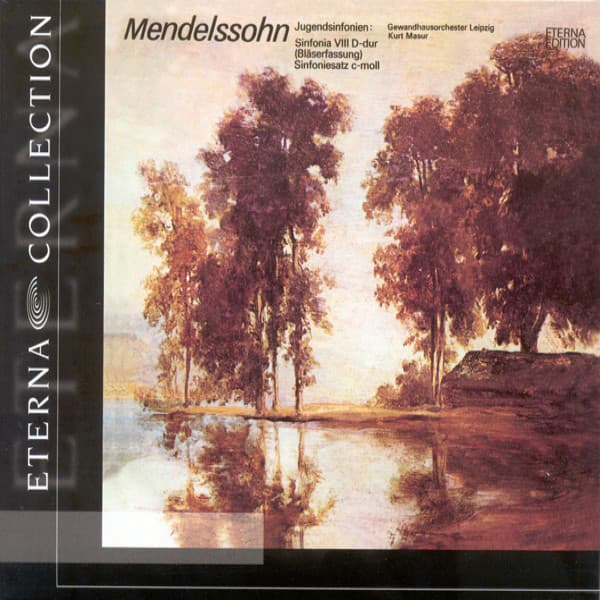 MENDELSSOHN, F.: String Symphony No. 8 (Original version and version with winds) [Leipzig Gewandhaus Orchestra, Masur] cover art