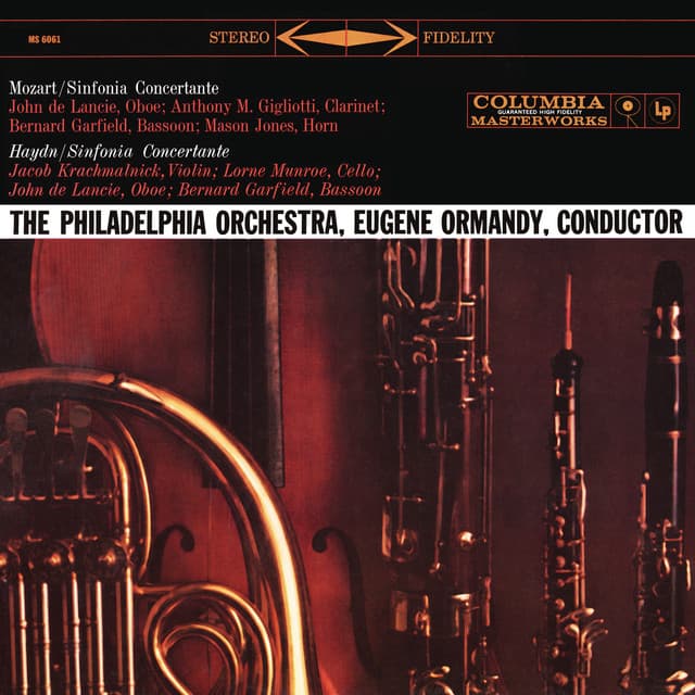 Sinfonia Concertante for Oboe, Bassoon, Violin, Cello & Orchestra in B-Flat Major, Hob. I: 105: I. Allegro cover art