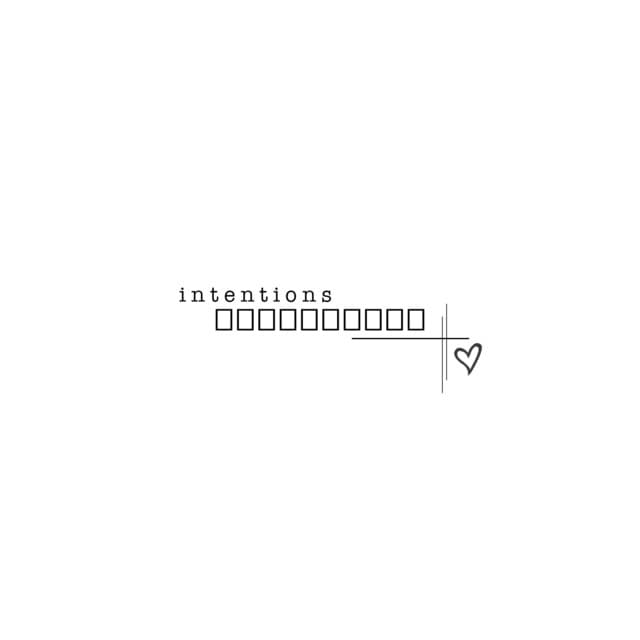 Intentions cover art