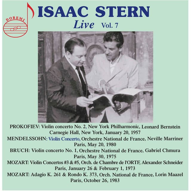 Isaac Stern Live, Vol. 7 cover art
