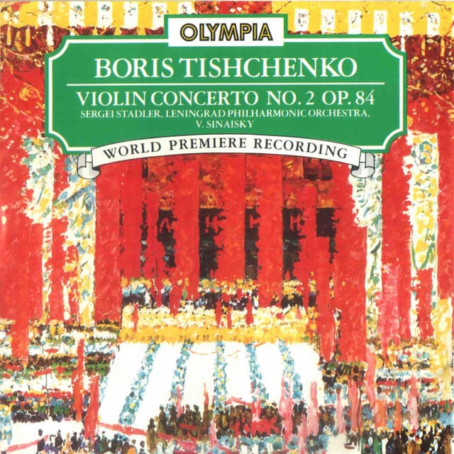 Boris Tishchenko: Violin Concerto No. 2, Op. 84 cover art