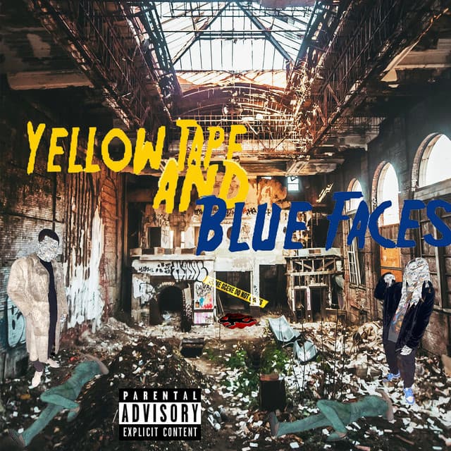 Yellow Tape and Blue Faces cover art