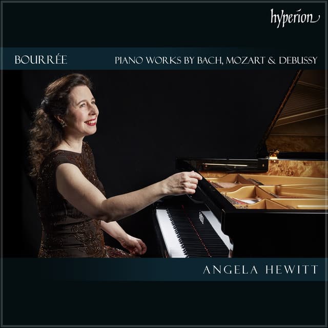 "Bourrée": Piano works by Bach, Mozart & Debussy cover art