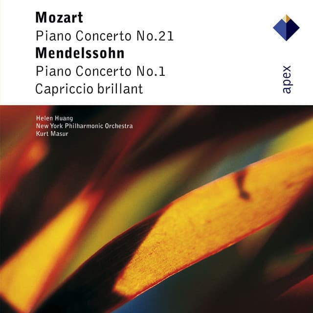 Mozart: Piano Concerto No. 21 - Mendelssohn: Piano Concerto No. 1 & Capriccio brillant cover art