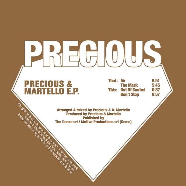 Precious & Martello E.P. cover art