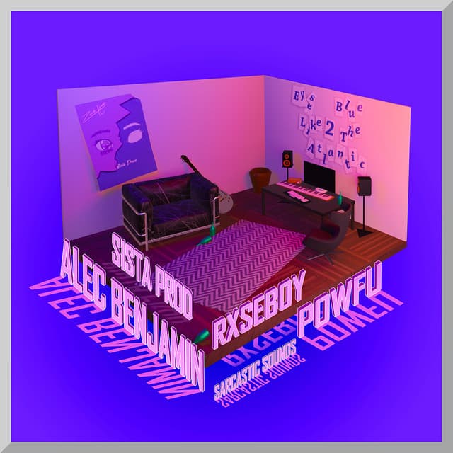 Eyes Blue Like The Atlantic, Pt. 2 (feat. Powfu, Alec Benjamin & Rxseboy) cover art